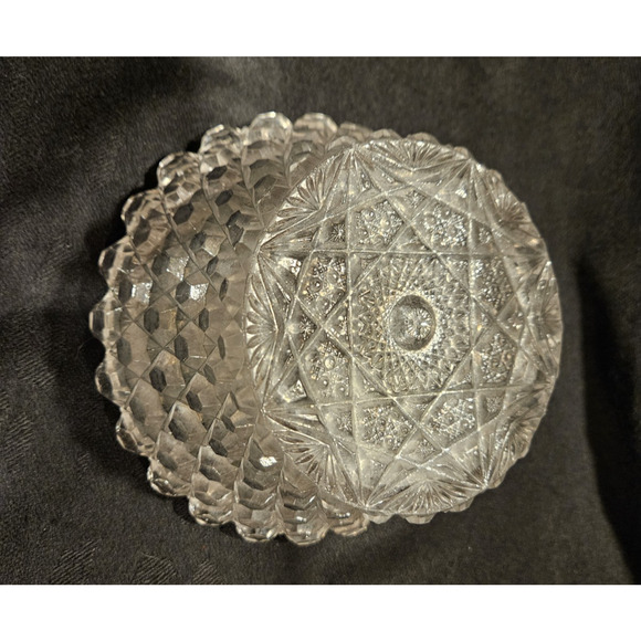 Westmoreland Line #444 Overall Hob Elegant Pressed Glass Bowl - Picture 7 of 8